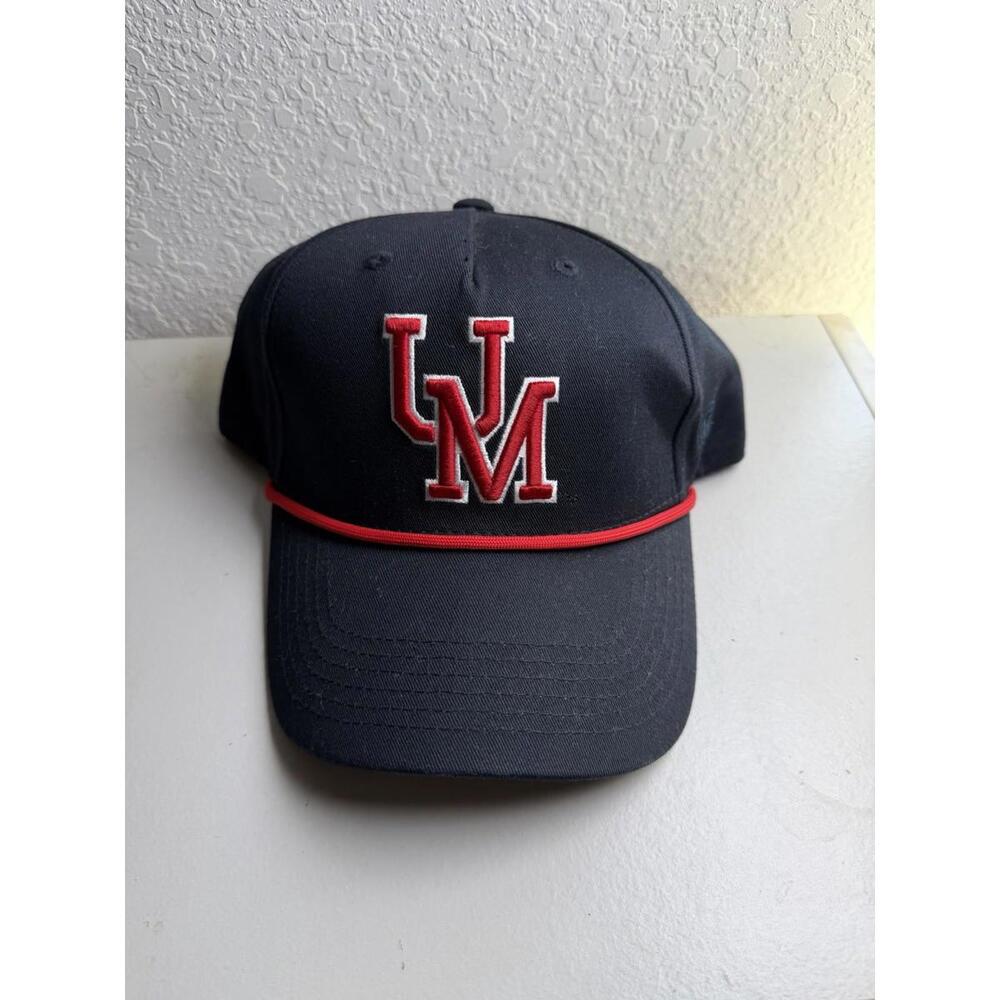 Ole Miss Ball Cap Red and Navy Baseball Cap Top of the World Brand Adjustable